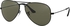 Unisex Black Aviator Sunglasses