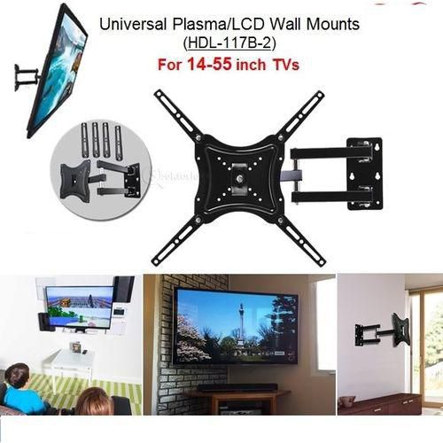 Generic HDL-117B-2 Tilt and Swivel TV Wall Mount Bracket for Flat and Curved TV’s