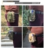 Fantastic Flower Waterproof Men's Tactical Coin Purse Casual Waist Fanny Packs 5.5'' Mobile Pouch Bag-Deep green
