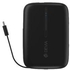 DEVIA Kintone Series Built-in Dual Cable Power Bank 10000mAh Support three devices charging at same time - Black