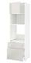 METOD / MAXIMERA خزانة عالية لفرن/م. مع باب/2 أدراج, أبيض/Lerhyttan رمادي فاتح, ‎60x60x200 سم‏ - IKEA