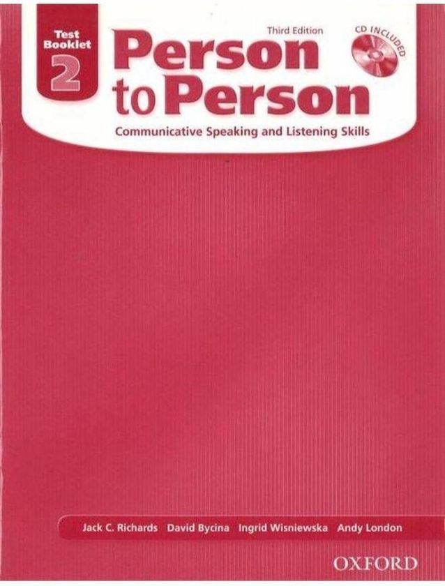 Oxford University Press Person to Person 2: Test Booklet (with Audio CD) ,Ed. :3
