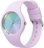 Ice Watch 020640 Ice Sunset Pastel Lilac Analogue Wrist Watch for Women with Silicon Strap, Multicolour/Purple