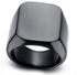 Men Stainless Steel Ring Black Polished size 8