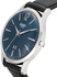 Henry London Men's Blue Dial Leather Band Watch - HL41-JS-0035