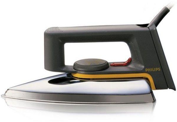 Philips Dry Iron, Black and Silver [HD1172]