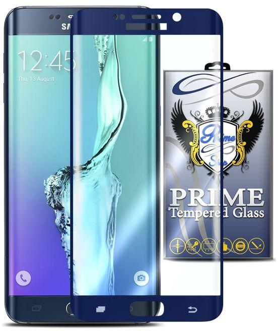 Prime Real Curved Glass Screen Protector For Samsung Galaxy S6 Edge Plus - Blue
