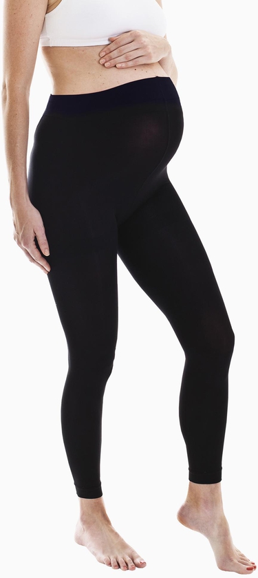 Fertile Mind Maternity Black Footless Tights (One Size)
