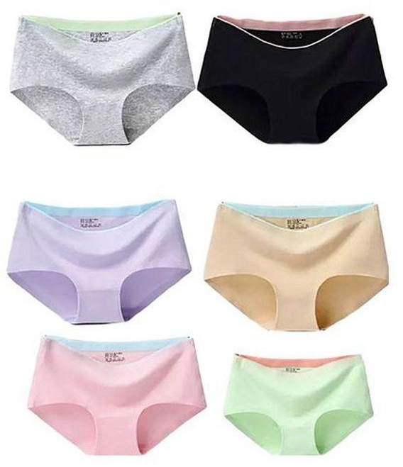 Fashion 2pcs Pure Cotton Seamless Panties Long Lasting Underwear