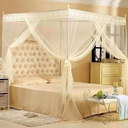Generic Mosquito Net With Metallic Stand- 4*6, 5*6, 6*6 White 5 by 6