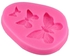 Silicone Solid 3D Butterfly Mold Pink 7.8x0.9x6centimeter