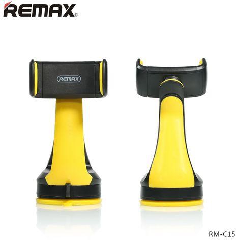Remax RM-C15 Standable Dashboard Smartphone Car Holder - black/yellow