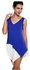 Sunweb Meaneor Stylish Lady Fashion Casual 2pcs Irregular Tops Shirts Blouse ( Dark Blue )