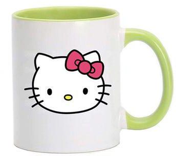 Hello Kitty Printed Coffee Mug Light Green/White 350ml