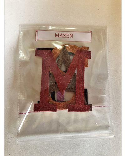 Mazen Name Glitter Foam Sticker Self Adhesive 5 Letters