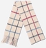 Tie House Checkered Fringed Scarf - Beige