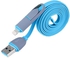 2 in1 micro USB   8-PIN Lightning Sync Data Charging Cable - Blue