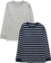 Multi Striped Long Sleeve Top Two Pack (3-16yrs)