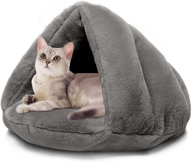 TD Fleece Cave Pet Bed Puppy Kitten Cat