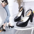 Women's High Heeled Pumps Ladylike Ankle Strap Solid Color Comfy Shoes