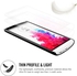 كفر سبايجن ال جي جي 3 ولاصق حماية ابيض Spigen LG G3 Case & screen protector Ultra Fit Shimmery White