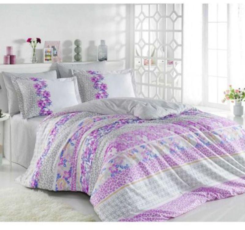 4 Piece Scarlet Duvet Cover Set White Grey Lilac Double Price From