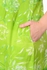 La Cera Women's Plus Size Turquoise/ Lime Large Floral Print Dress