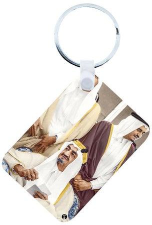 سلسلة مفاتيح بتصميم العيد الوطني للمملكة العربية السعودية