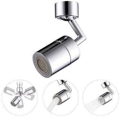Faucet Aerator, 720 Degree Big Angle Swivel Aerator Dual Water Flow Modes, Kitchen Faucet Fountain Aerator, Tap Aerator Sprayer Attachment for Bathroom for Face Washing, Gargle and Eye Flush
