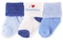 Luvable Friends 3 Pairs Turn-Up Baby Socks - Blue