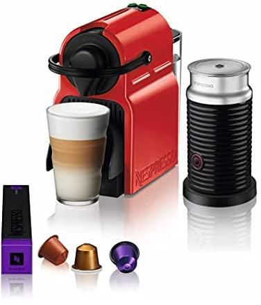 NESPRESSO Inissia C40 Red Bundle Coffee Machine- UAE Version