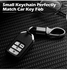 Car Key Fob Keychains Metal Leather Keyring Keys Keyring Clip Car Key Clip Detachable Keychain Business Quickdraw Hooks Keychain Multifunctional Car Key Chain for Men Women (Assorted Colors,4 Pieces)