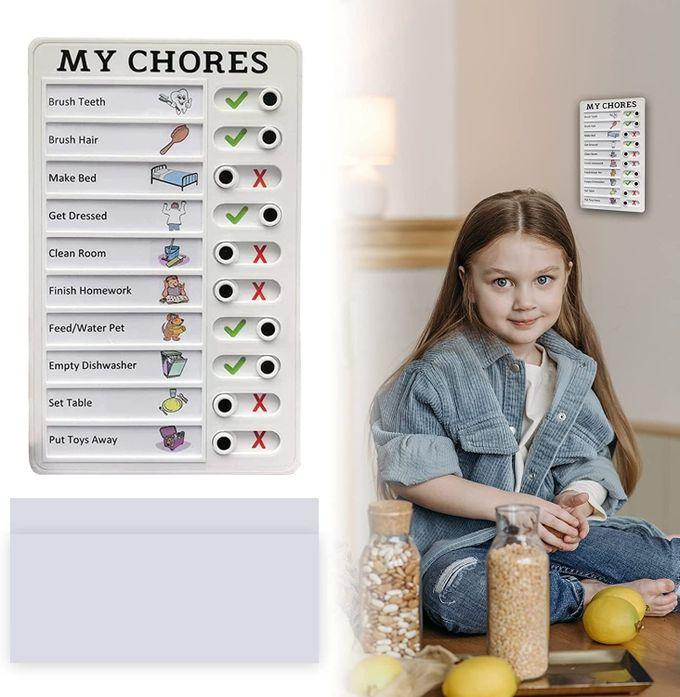 My Chores Kids Checklist Cards Portable Detachable Reusable