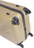 Senator Hard Case Medium Luggage Trolley Suitcase for Unisex ABS Lightweight Travel Bag with 4 Spinner Wheels KH115 Gold