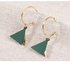 Triangle Shaped Dangle Earrings