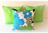  Modern Flowery Decorative Throw Pillow Cover- Aqua , Teal, Green