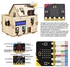 KEYESTUDIO Micro bit Smart Home Starter Kit with Micro bit V2, Make Code Blocks & Python Code - Wireless Remote Control APP - Solar & Micro USB Charging - RGB, i2c LCD for Kids Coding