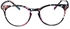 Unisex Glasses Frame Retro Clear White Round Full Frame Decoration Prescription Glasses