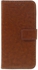 Samsung Galaxy S7 G930 - Crazy Horse Leather Wallet Case - Brown