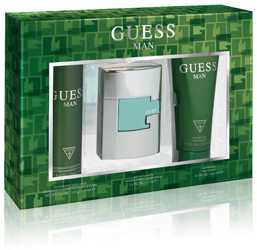 Guess Green - Eau de Toilette, 75 ml + Shower Gel 200 ml + Body Spray 226 ml Gift Set (2020)