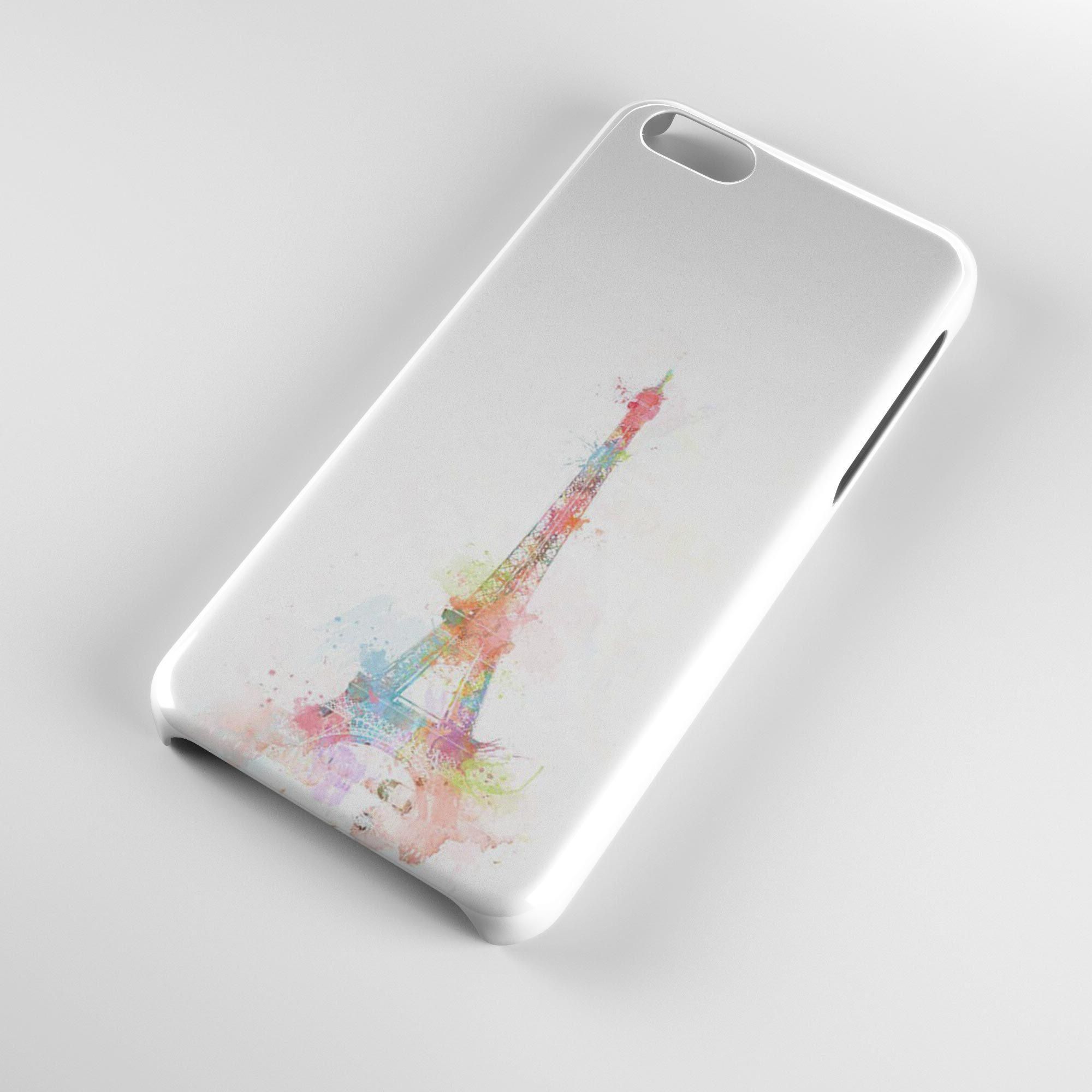 The Eifel Tower Phone Case Water Painting 3D Full Back & Side Phone Case Protector Cover for Samsung Galaxy Alpha G850