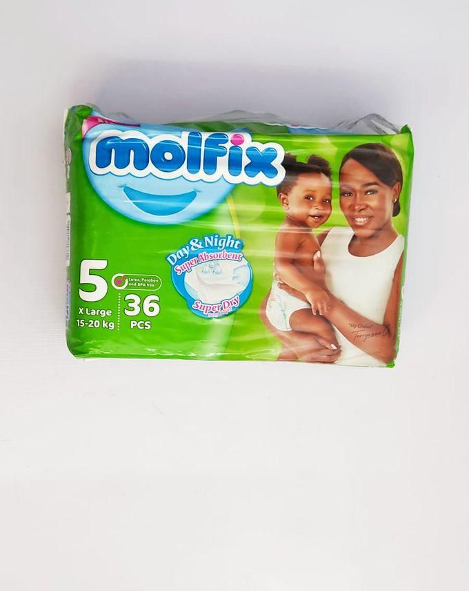 Molfix Diaper DAY&NIGHT JUNIOR (XLARGE) 15-20Kgs , Size 5, Count 36