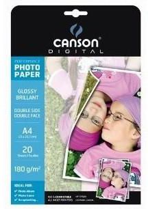 Canson Double Sided Glossy Photo Paper, A4, 180 Gsm, 20 Sheets / Pack