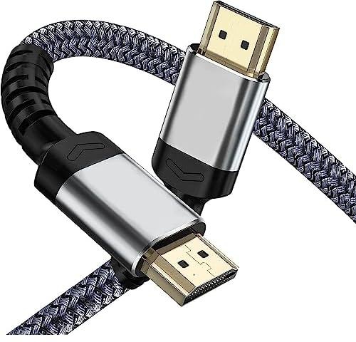 4K HDMI Cable 10 Ft | 18Gbps Ultra High Speed HDMI 2.0 Cable & 4K@60Hz HDR ARC HDCP2.2 Ethernet-Braided HDMI Cord | for UHD TV Monitor Laptop Xbox PS4/PS5 ect (3m)