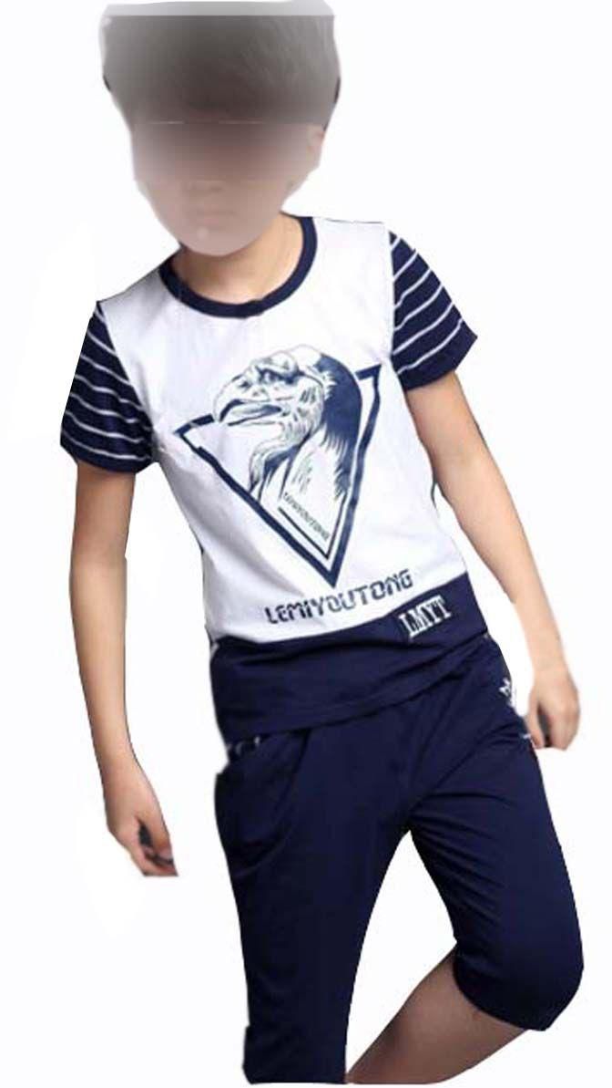 Multi Color Cotton Round Neck Two Pieces Wear For Boys