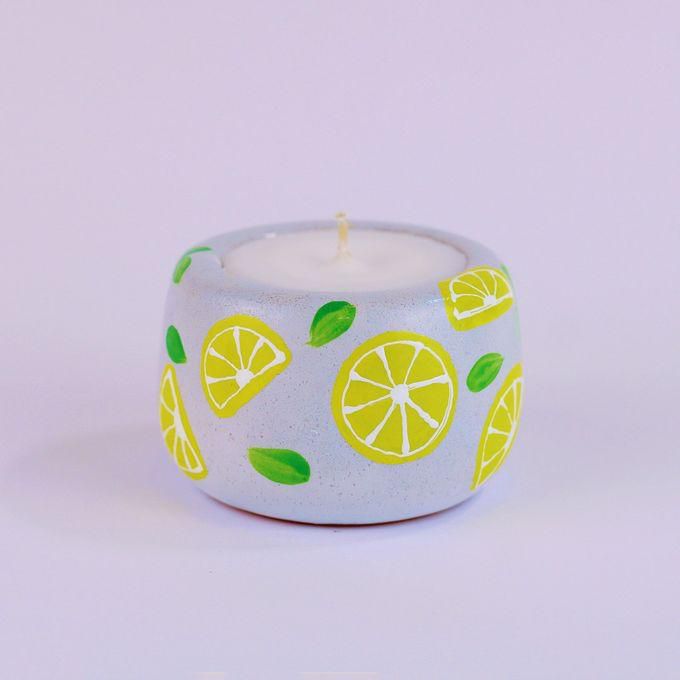 Funny Pot Candle Pot- Gray(lemon)