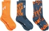 Under Armour 3 Pack Youth Boys Next Statement Crew Socks for Boys, Multi Color