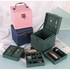Korean Princess Cute Jewelry Storage Box, European Vintage Velvet Small Jewelry Box, Earring Storage Box (Red)