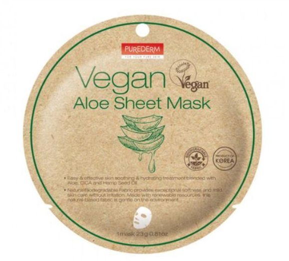 Purederm Aloe Vegan Sheet Mask ADS 840 - 23g