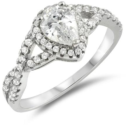 Sterling Silver Engagement Ring - 06AS53